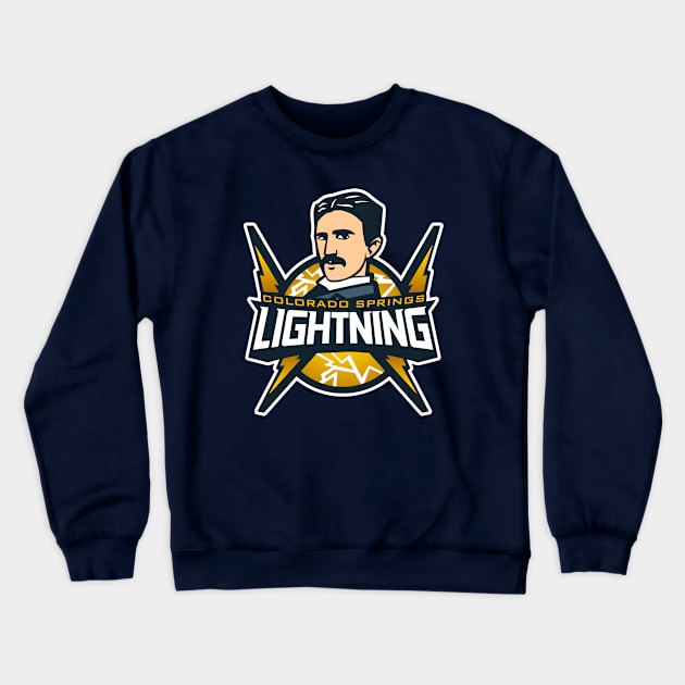 Colorado Springs - Lightning Crewneck Sweatshirt by buby87